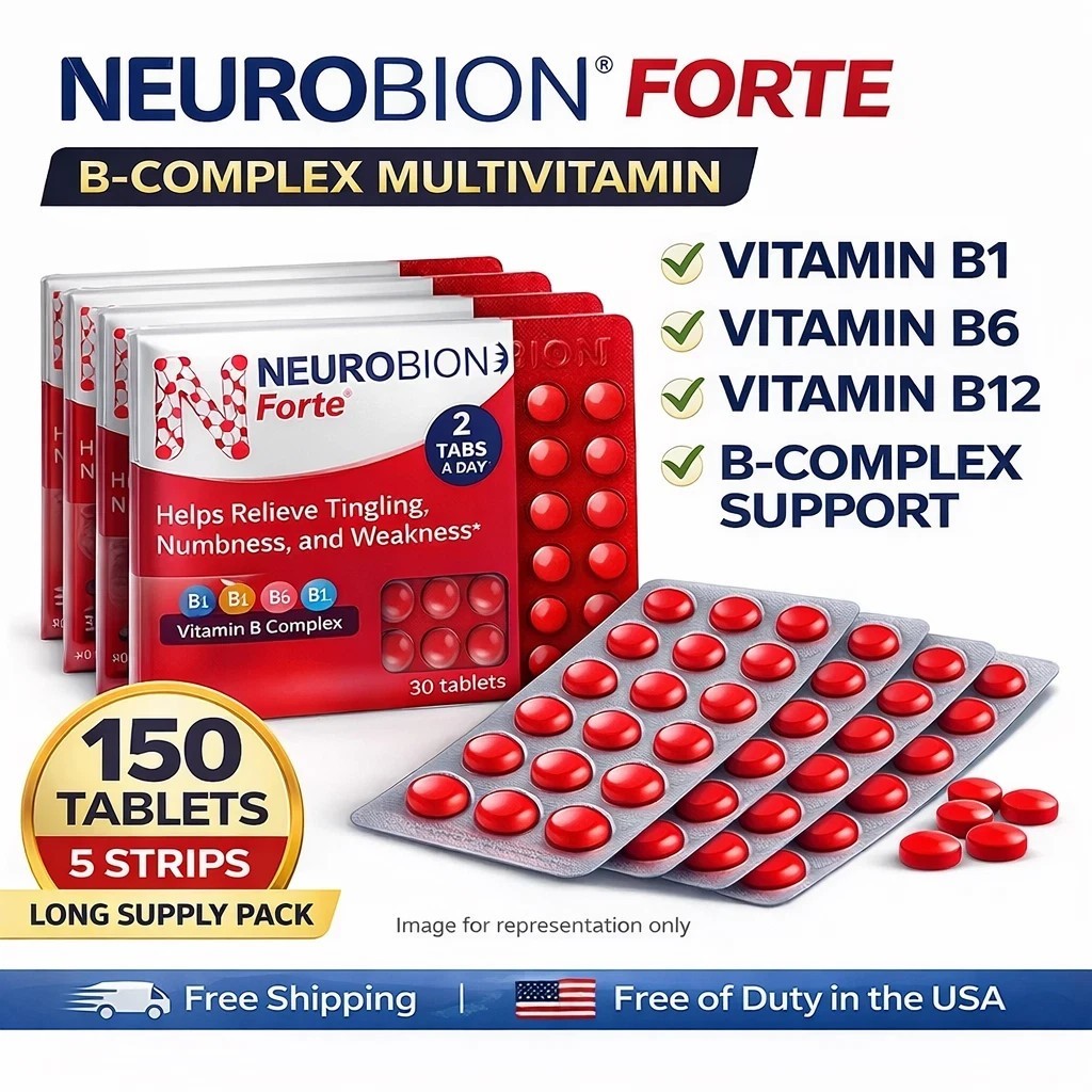 Multivitamin Neurobion Forte B1 B6 B12 B Complex Supplement 150 Tabs