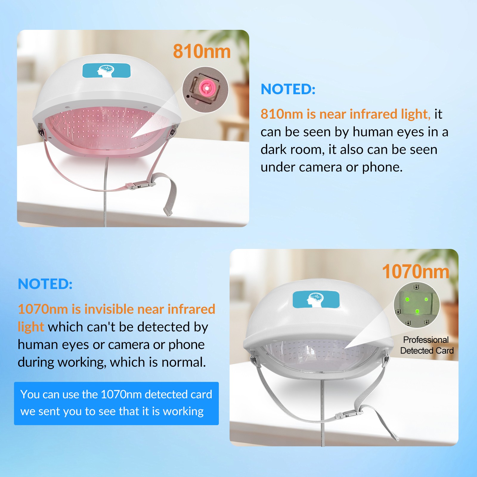 24W 810nm Red Infrared Therapy Helmet for Parkinson Alzheimer Stroke 448 Diodes