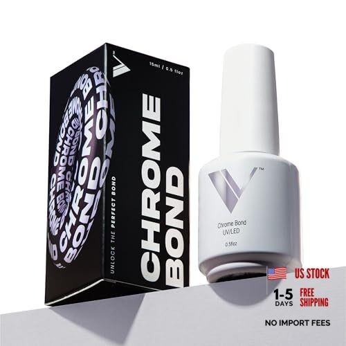 Chrome Nail Bond – Chrome Base Coat, Precise Powder Placement with Maximum