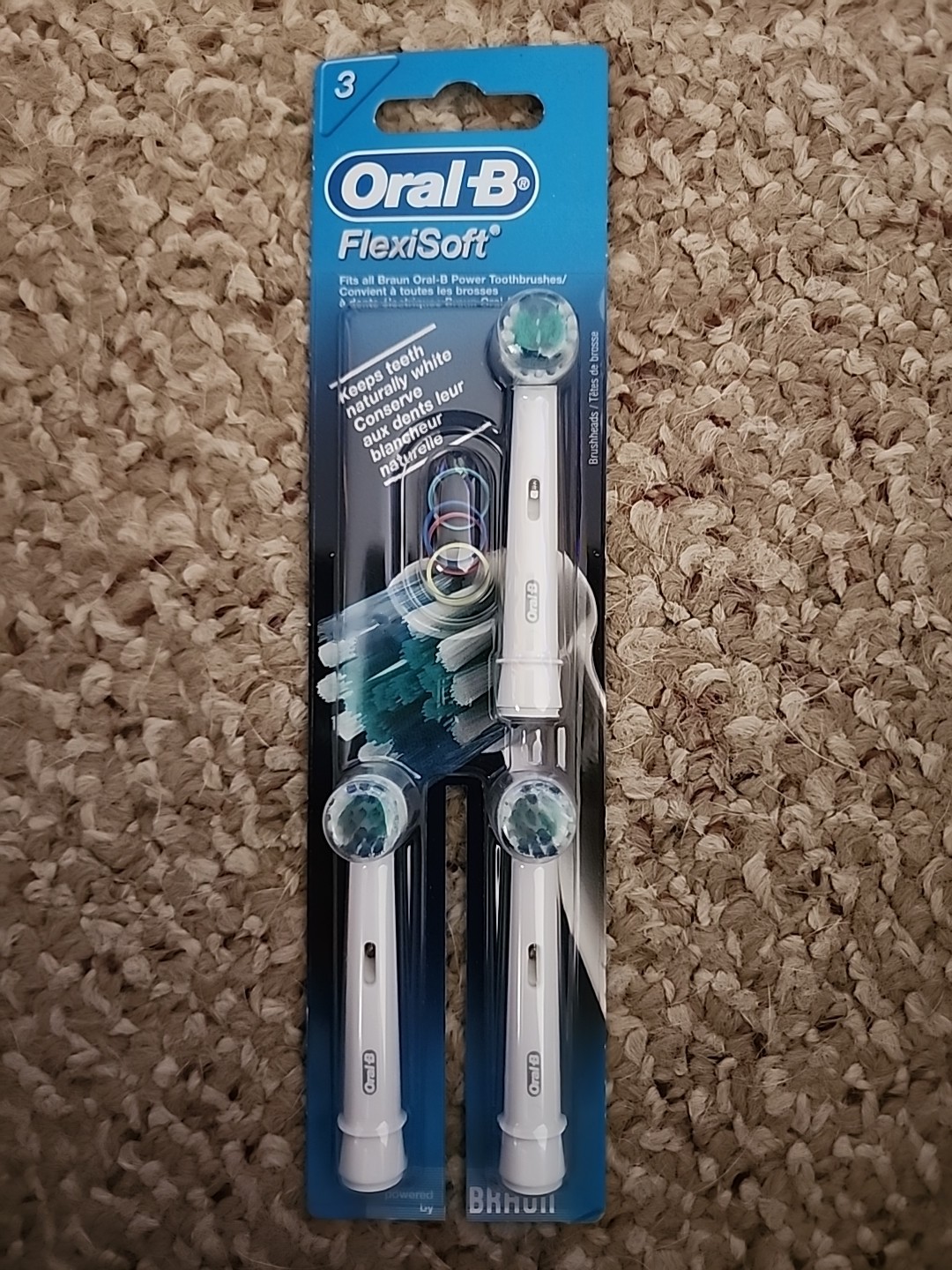 Oral-B Flexisoft Flexi-Soft Replacement Toothbrush Heads Refills EB 17-3