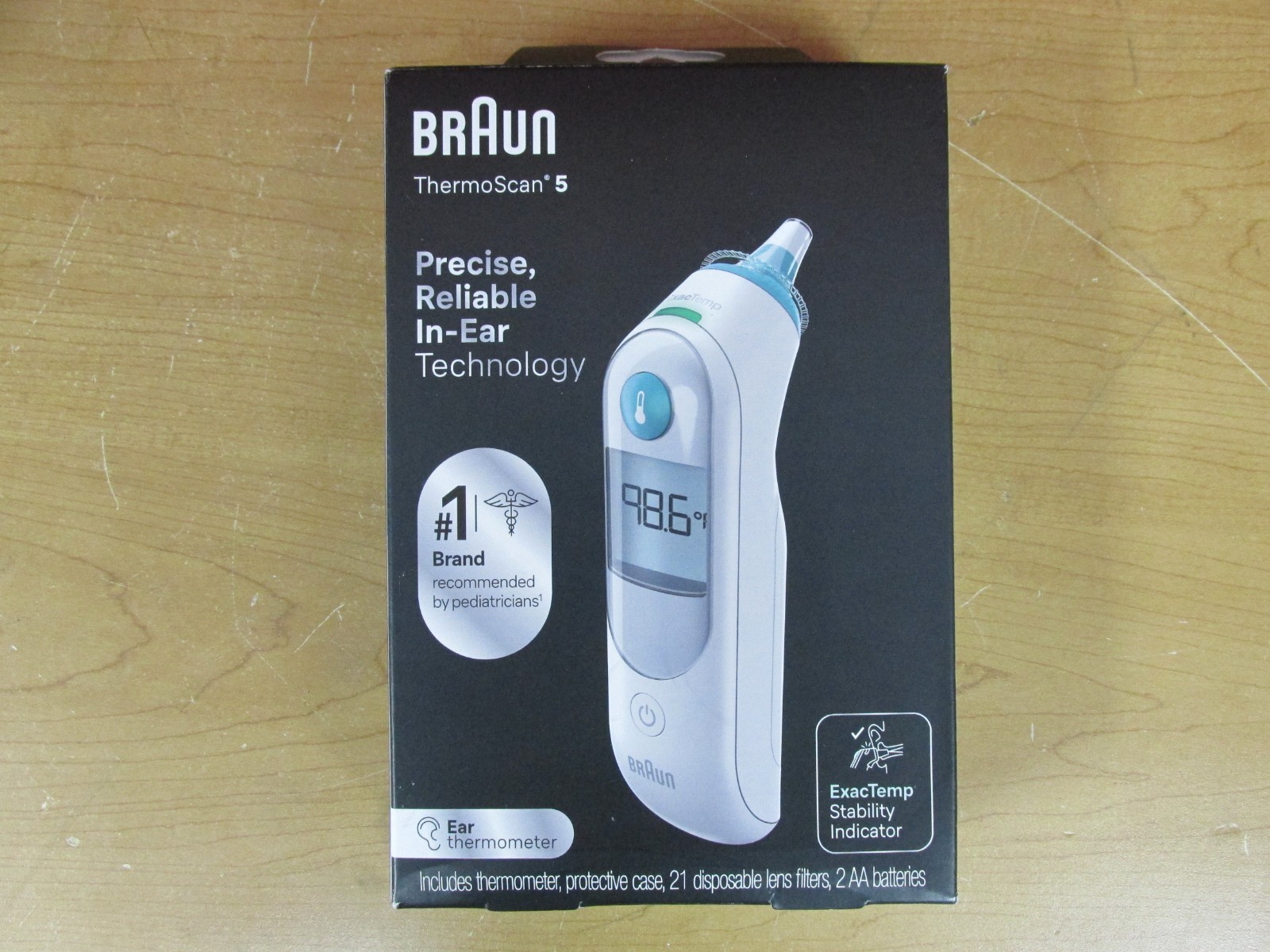 Braun ThermoScan 5 with ExactTemp Ear Thermometer – White **Brand New**