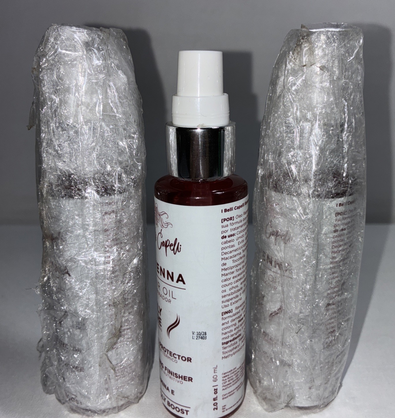 Lot Of 3-I Belli Capelli Ravenna Repair Oils, Thermal Protector 2fl Oz Each