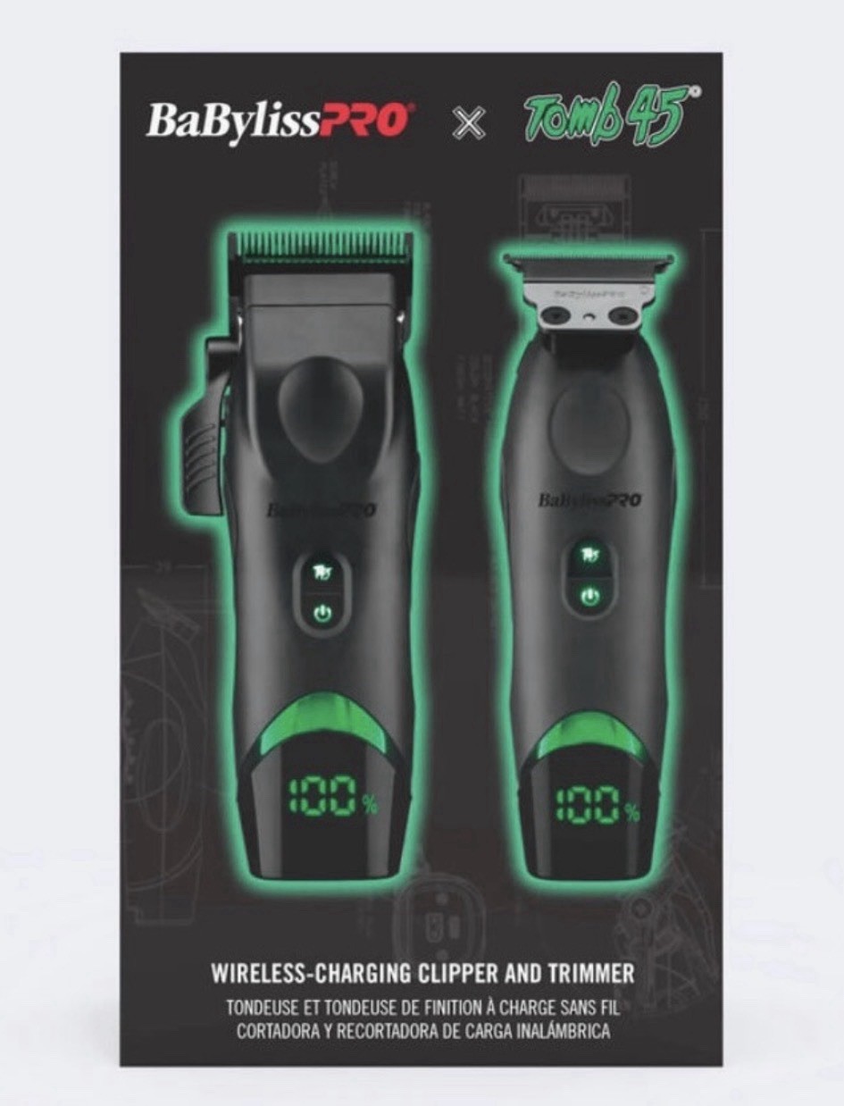 Babyliss Pro x Tomb45 Wireless Charging Clipper + Trimmer COMBO – FXT45C FXT45T