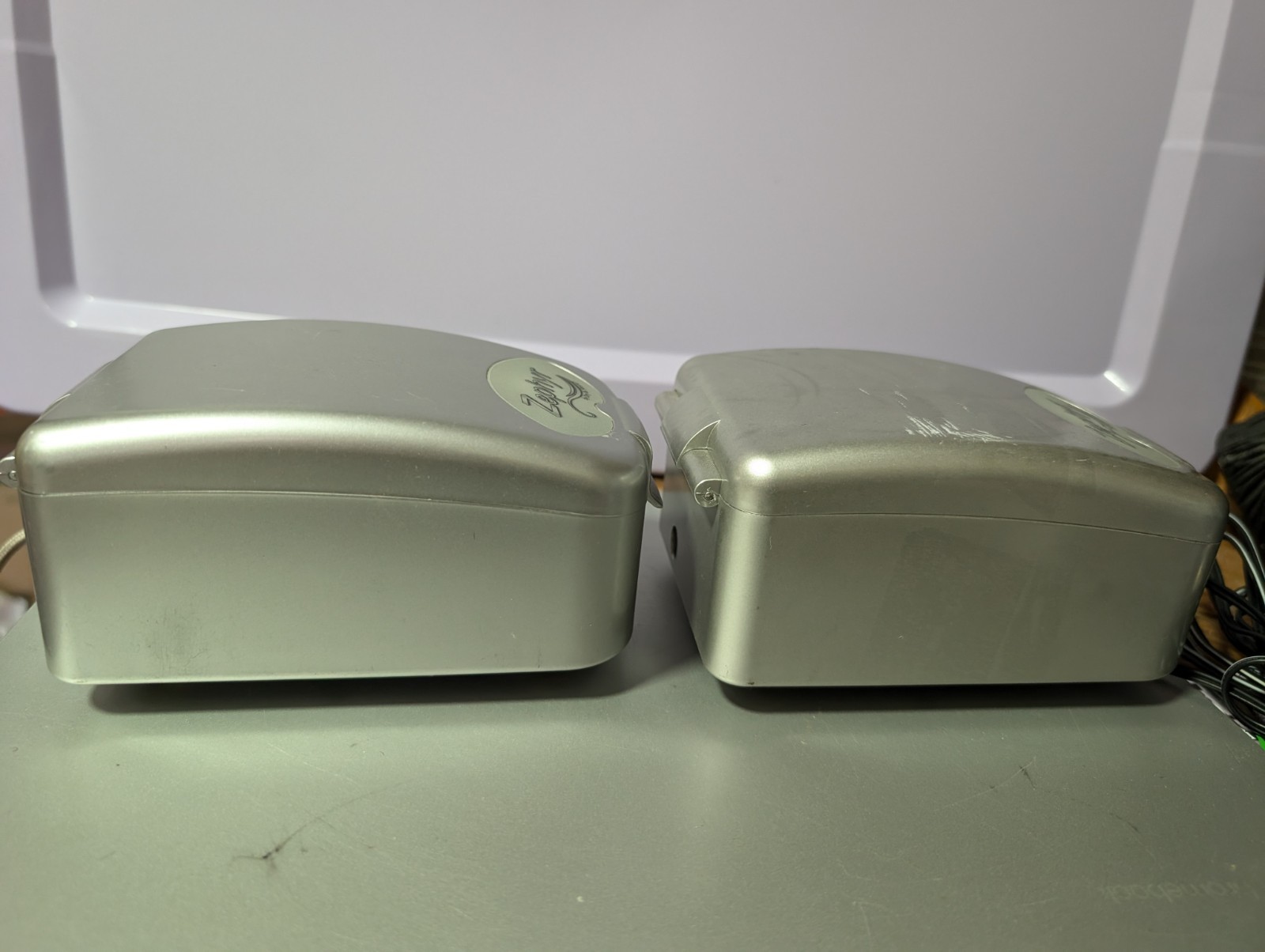 Two Zephyr by Dry & Store, an electronic dehumidifier