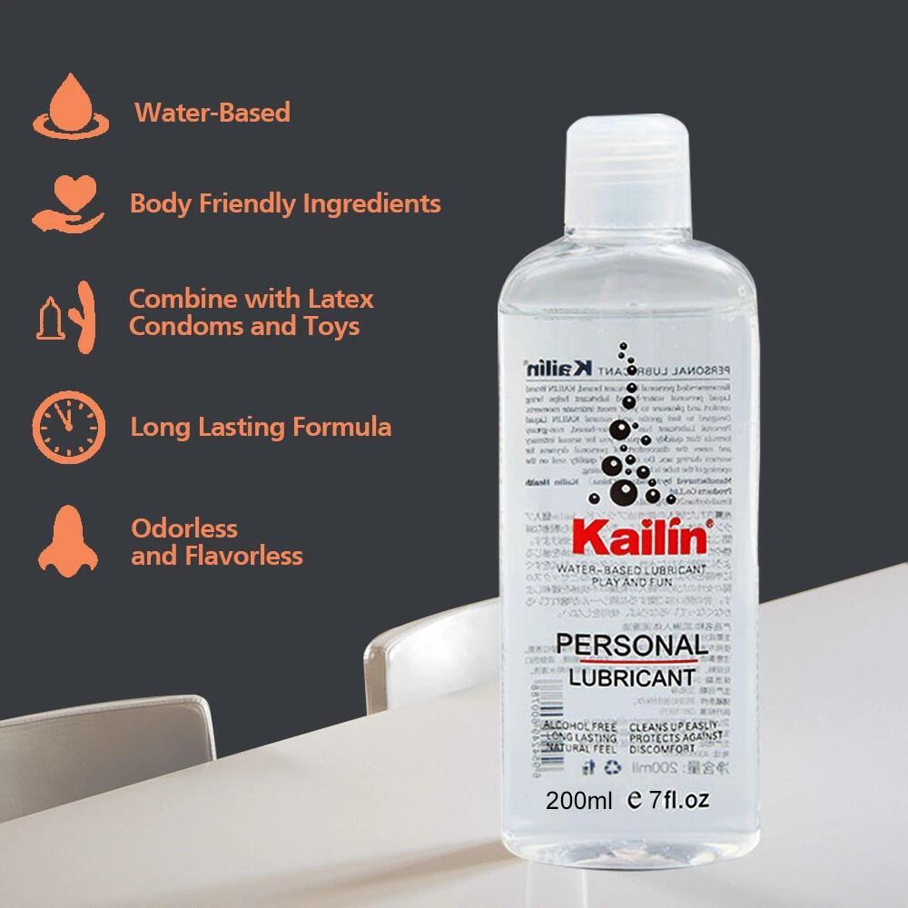 Sex Lubricant Water-Based Long Lasting Easy Clean Women Men Adult Lube Personal