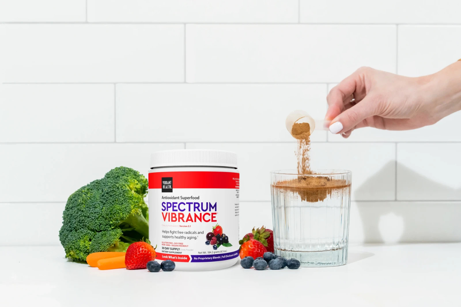 Vibrant Health Spectrum Vibrance Vegan Antioxidant Superfood Powder 30 Servings