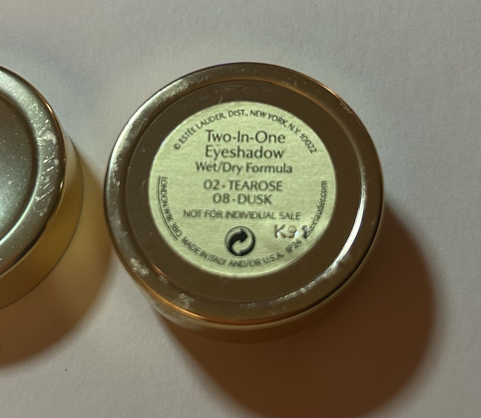 Estée Lauder Two-In-One Wet/Dry Duo Pressed Powder Shimmer Tearose Dusk