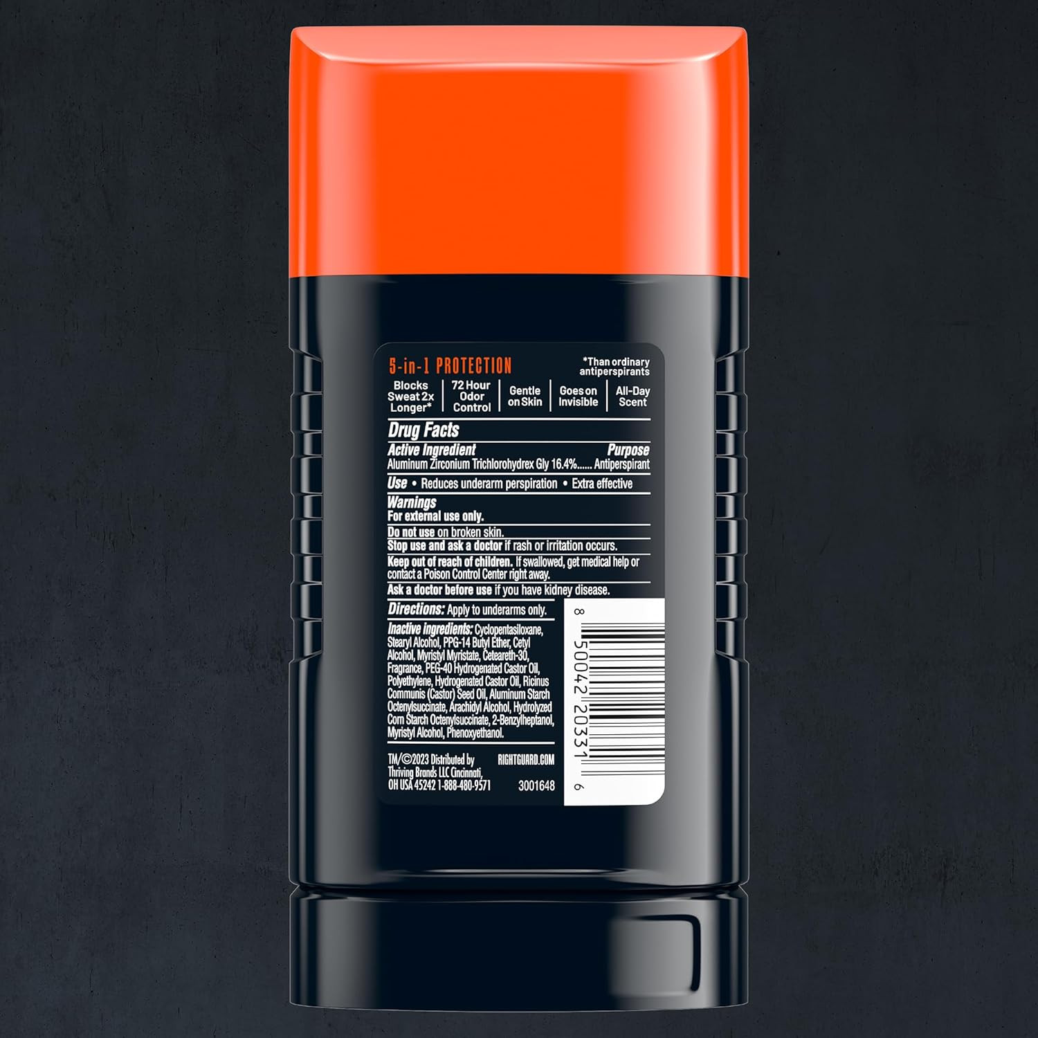 Right Guard Xtreme Defense Invisible Solid, Antiperspirant Deodorant, Arctic Ref
