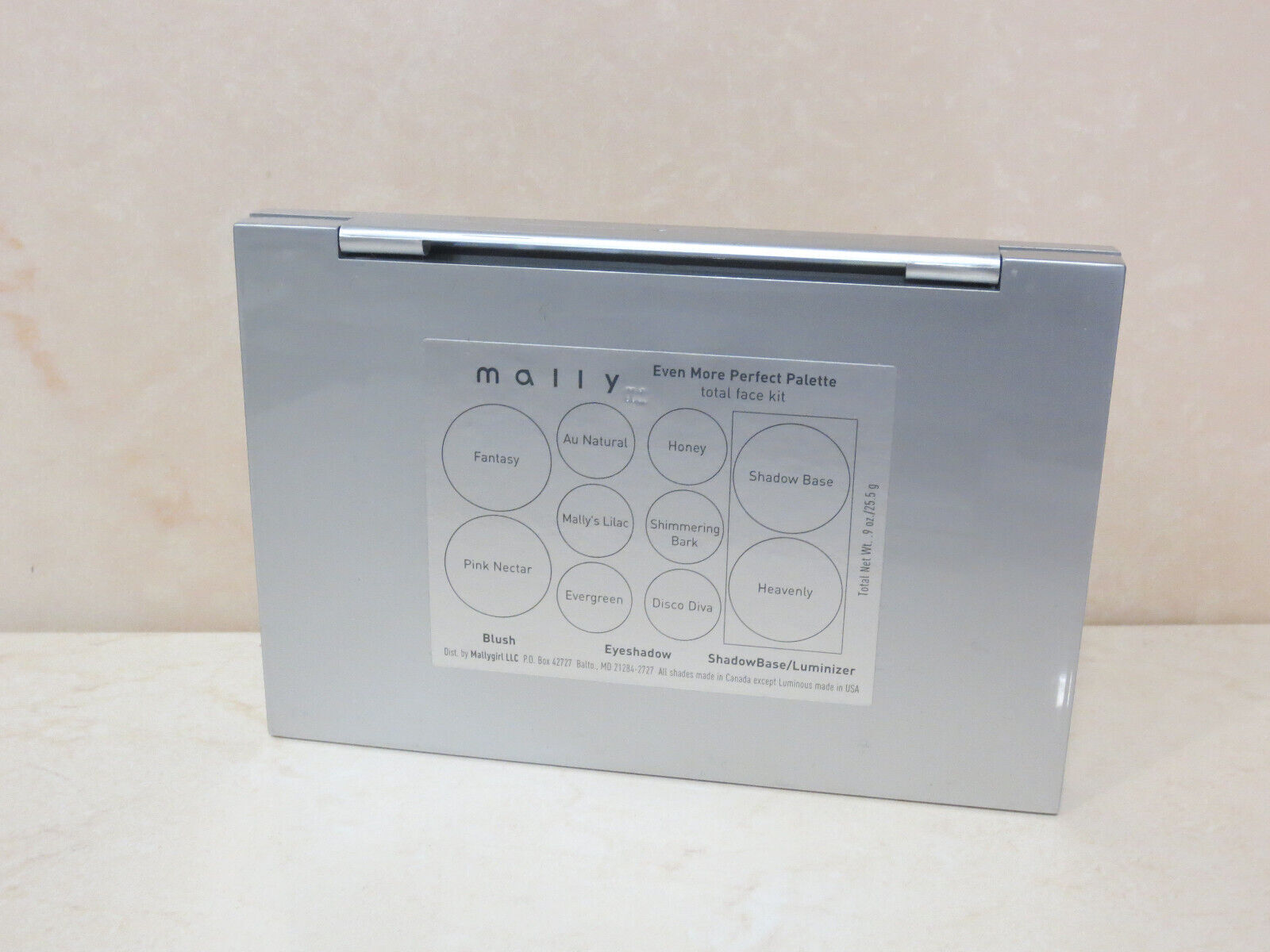 MALLY EVEN MORE PERFECT PALETTE FACE KIT BLUSH EYESHADOW SHADOWBASE 0.9 OZ w BAG