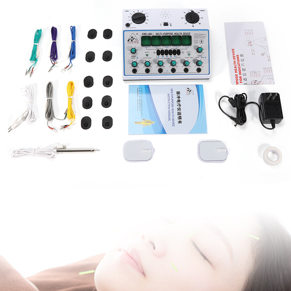 6 Channel KWD-808 Electro Acupuncture Stimulator Therapy Acupuncture Machine US