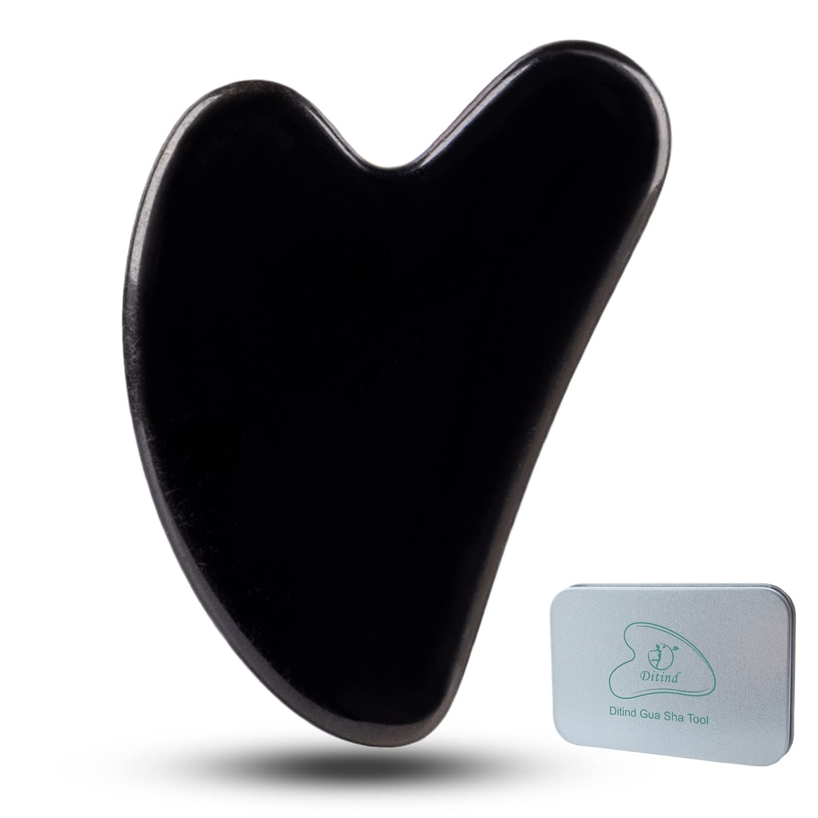Ditind Jade Gua Sha Massage Tool for Face & Body Skin Care