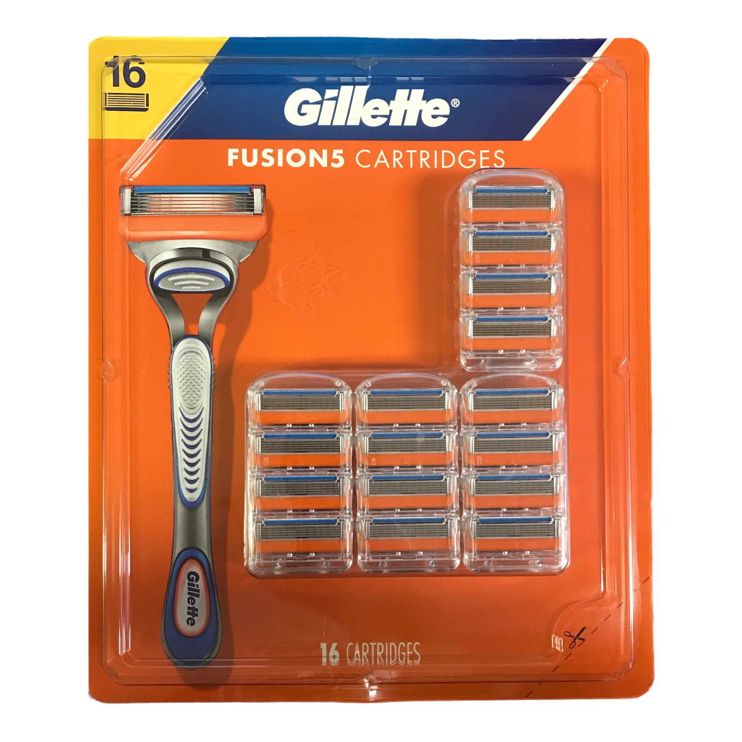 Gillete Fusion5 Men’s Anti Friction Refill Cartridges, 16 Count