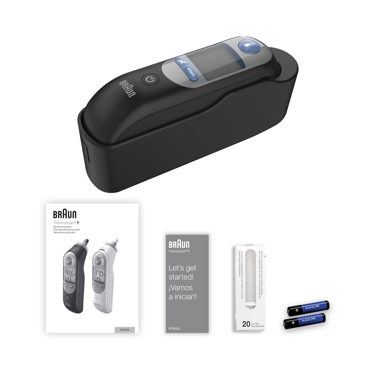 Braun ThermoScan 7 Digital Ear Thermometer for Adults, Babies & Infants