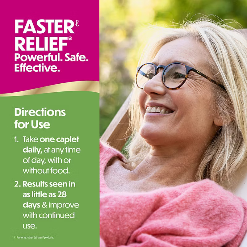 Estroven Complete Menopause Relief 84 Count – Natural Hot Flash & Mood Support