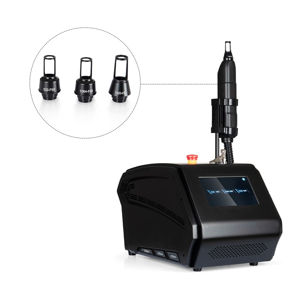 3-in-1 Nd:YAG Pico Laser Eyebrow Tattoo Removal Machine 532 1064 1320nm Device