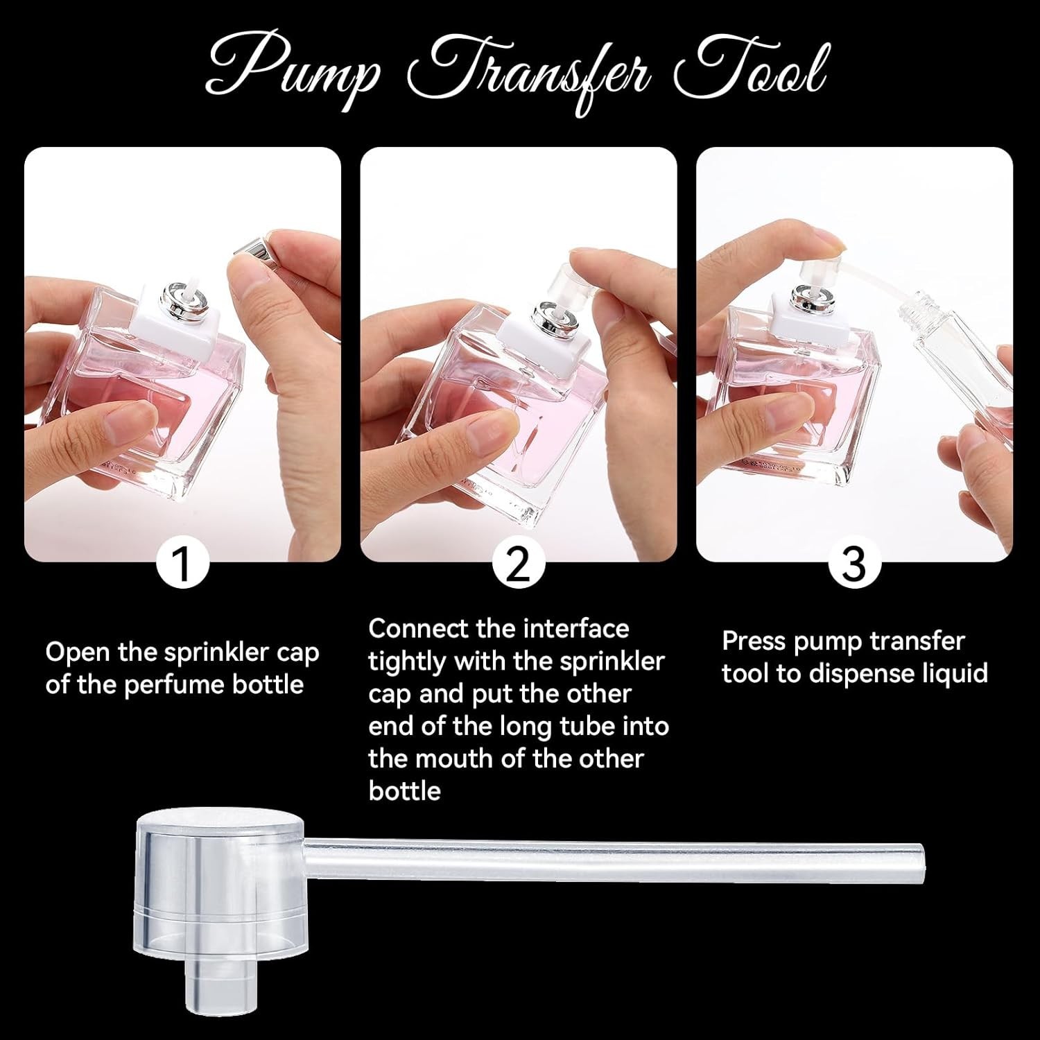 Premium 10Pcs Perfume Refill Tool Kit,Plastic Perfume Dispenser Transfer Tools,T