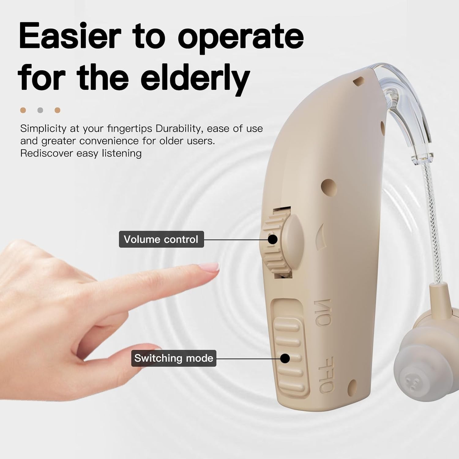 Pair Rechargeable Digital Invisible Hearing Aids Sound Voice Amplifier Mini ITE