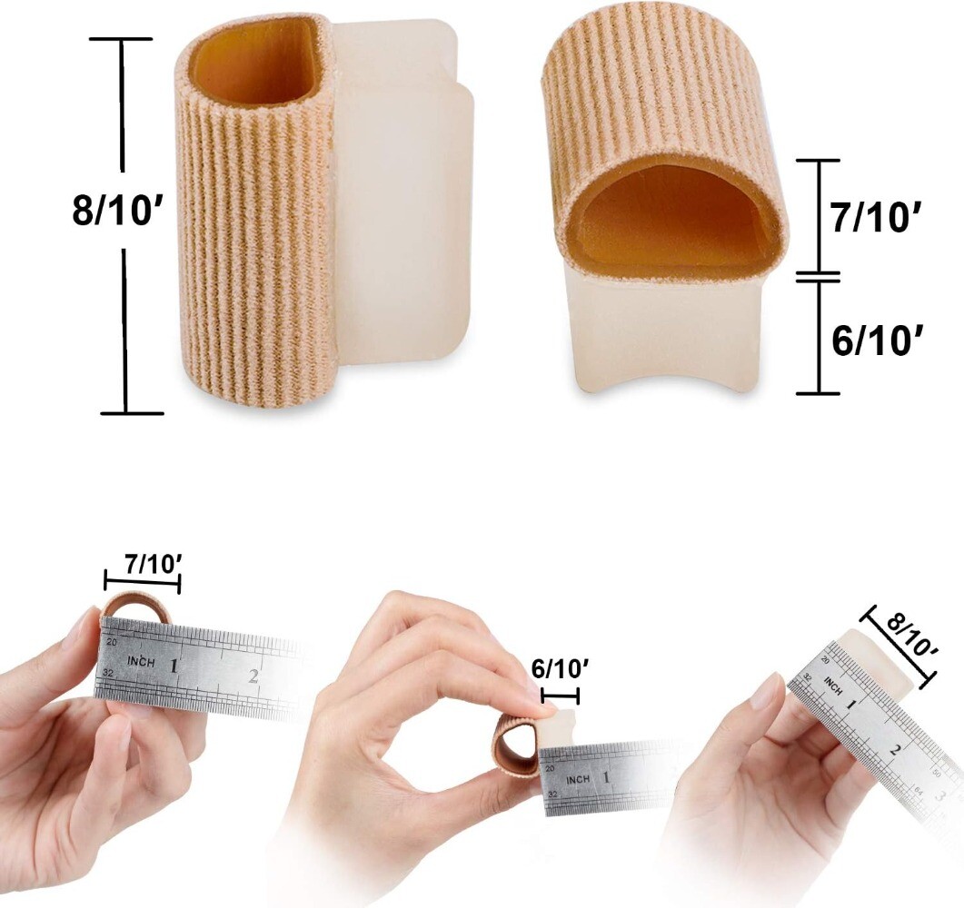 4-12pcs Spacer Toe Gel Separators, Bunion Corrector for Overlapping Toe