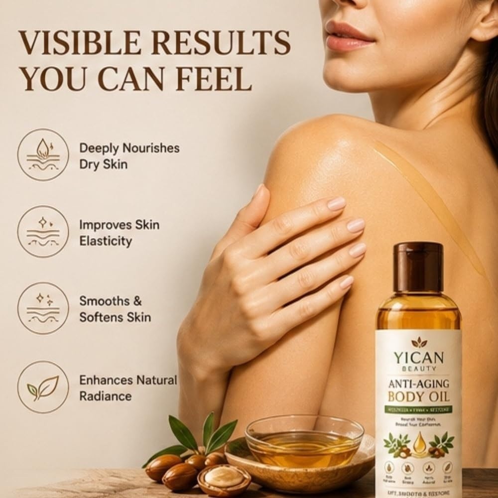 Anti-Aging Body Oil Skin Firming Moisturizing Tightening Thigh, Arms – Pack of 5