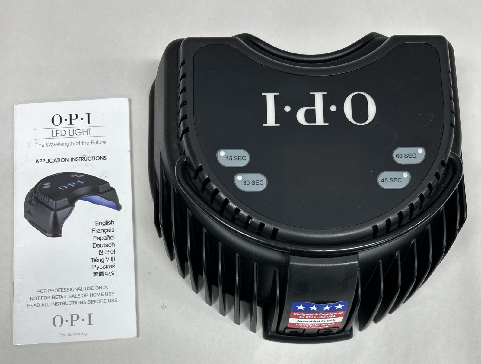 OPI LED Nail Gel Curing Light Professional GC900 tested (No Power Supply)