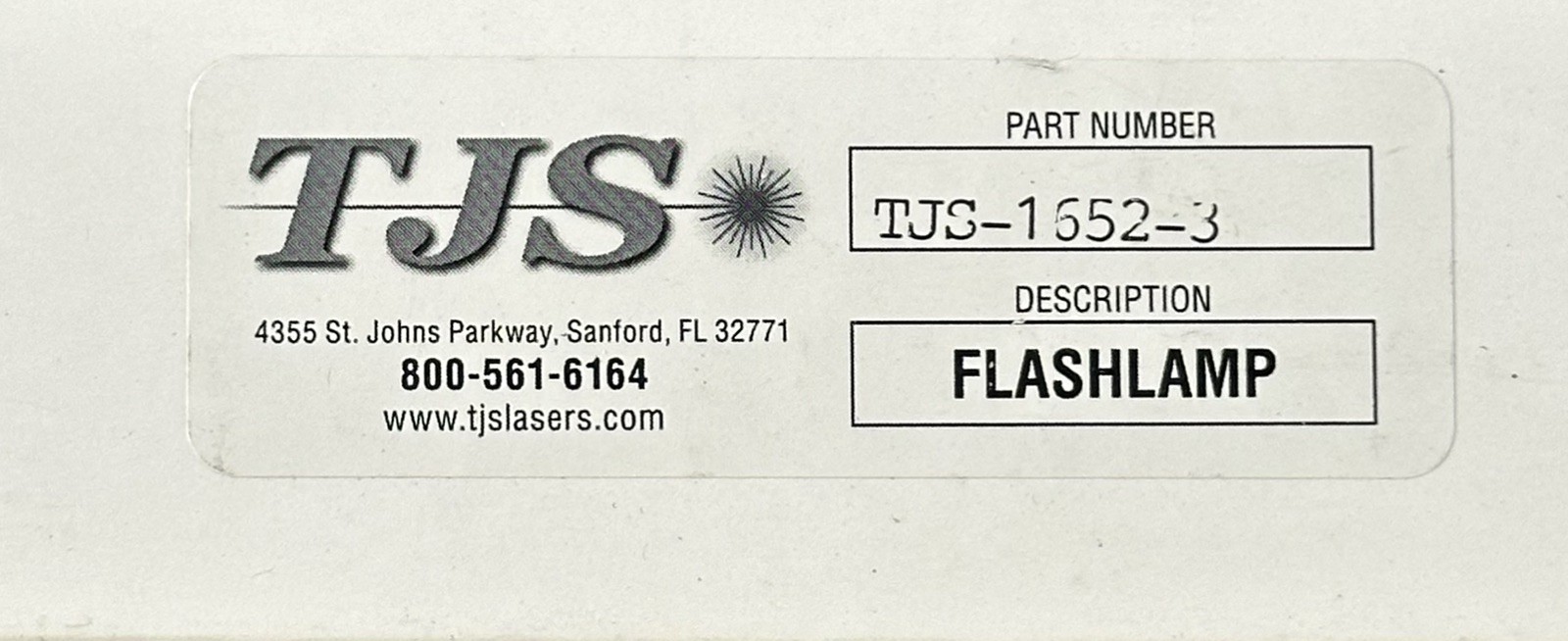 TJS Lasers TJS-1552-3 Xenon Laser Flashlamp Flash Lamp New in Box OEM