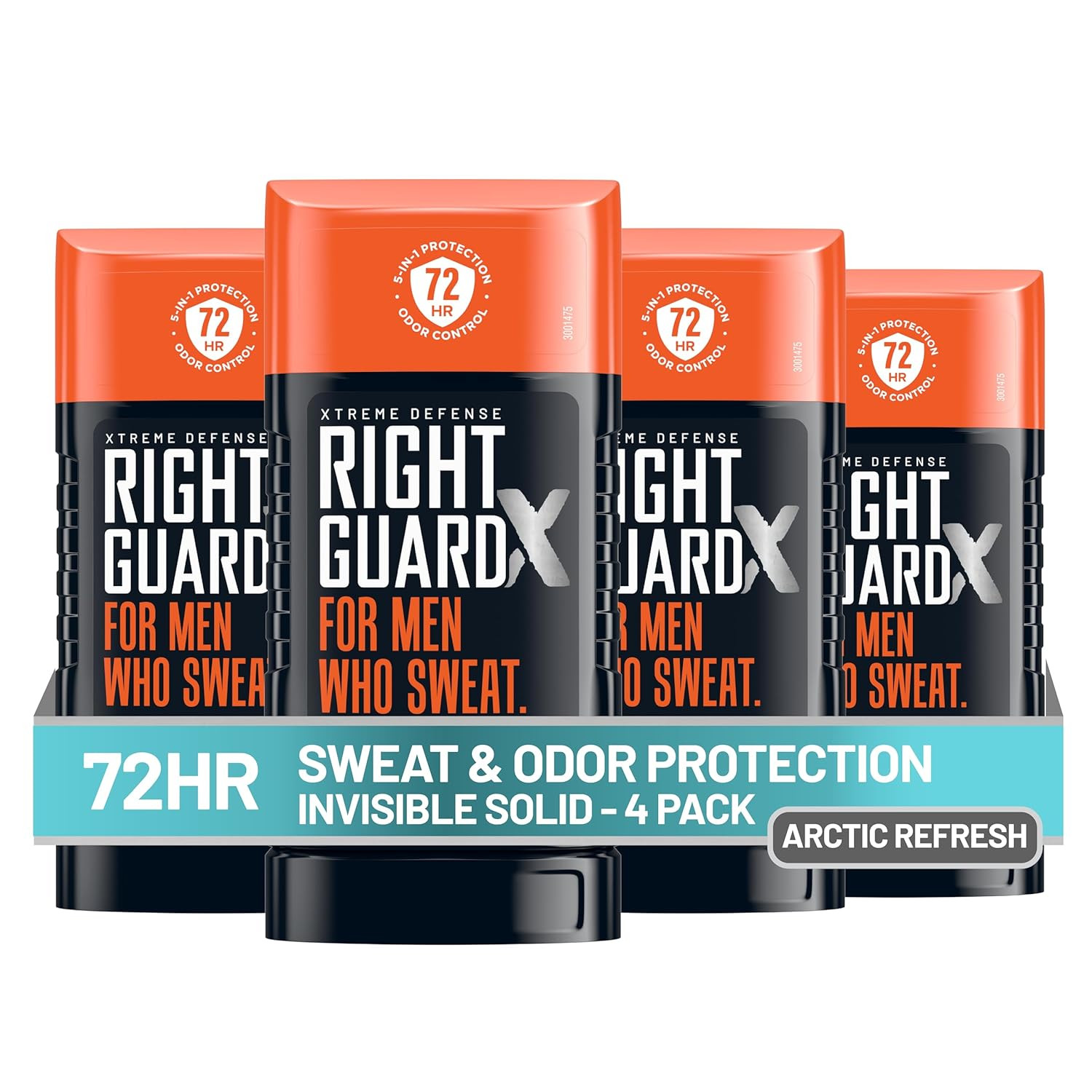 Right Guard Xtreme Defense Invisible Solid, Antiperspirant Deodorant, Arctic Ref