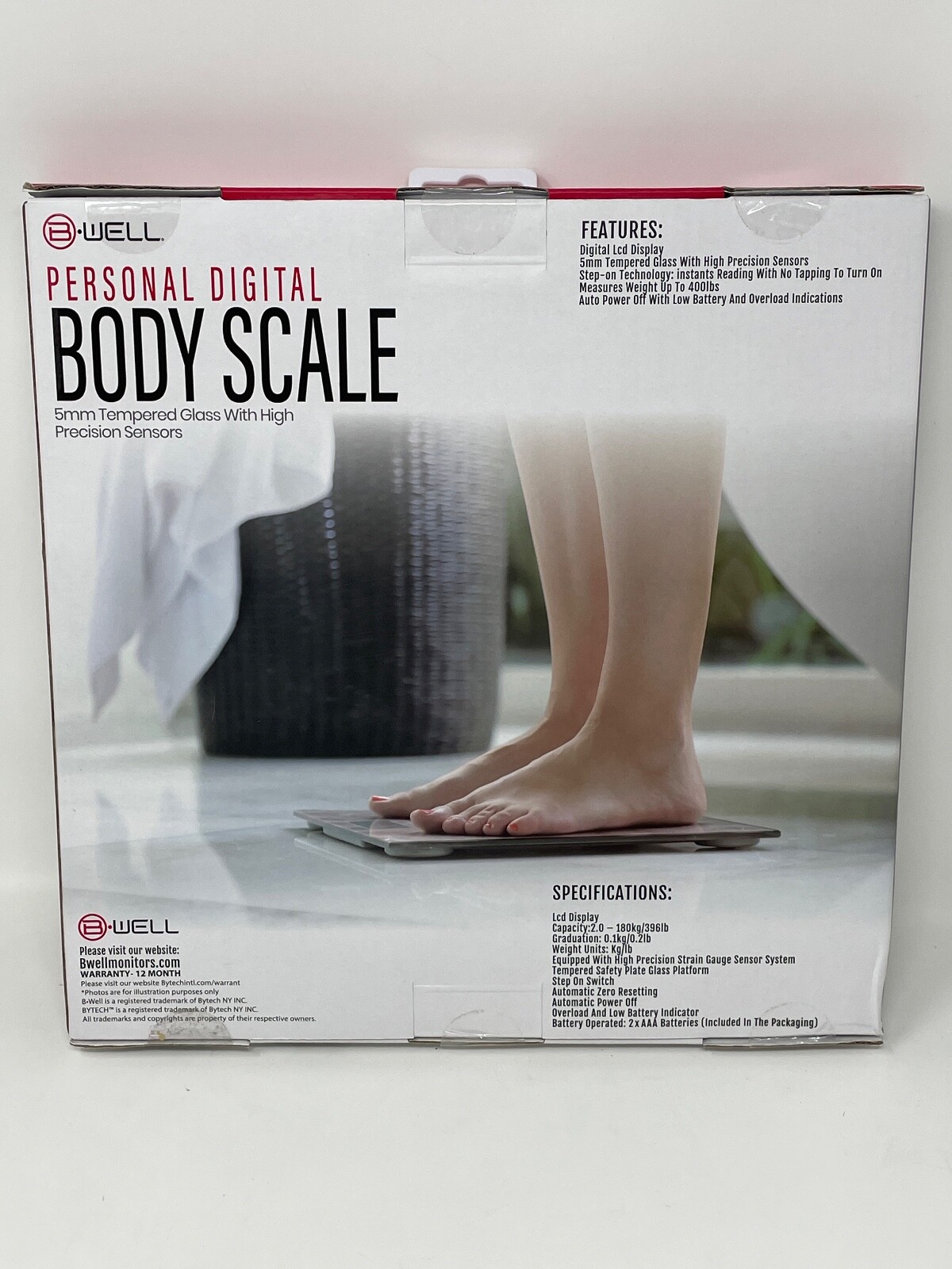 B Well Personal Digital Body Scale