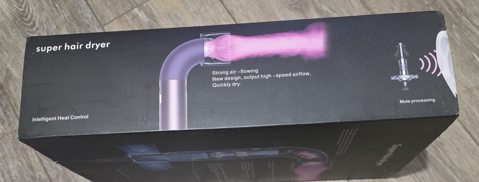 Standard Hair Dryer w/ Diffuser Attachments Purple/Pink Unisex