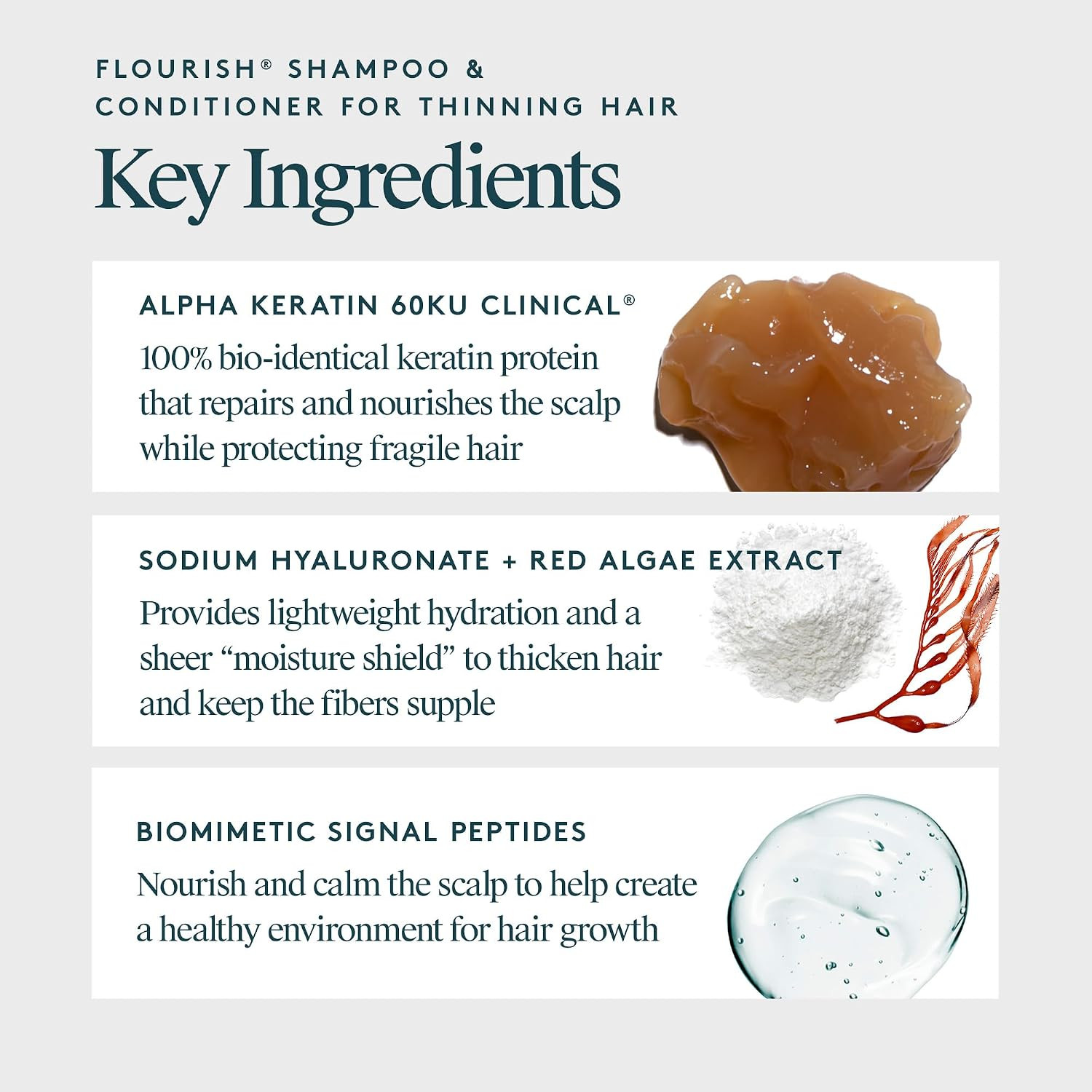 Virtue Flourish Shampoo and Conditioner Set for Fine or Thinning Hair, Sulfate F