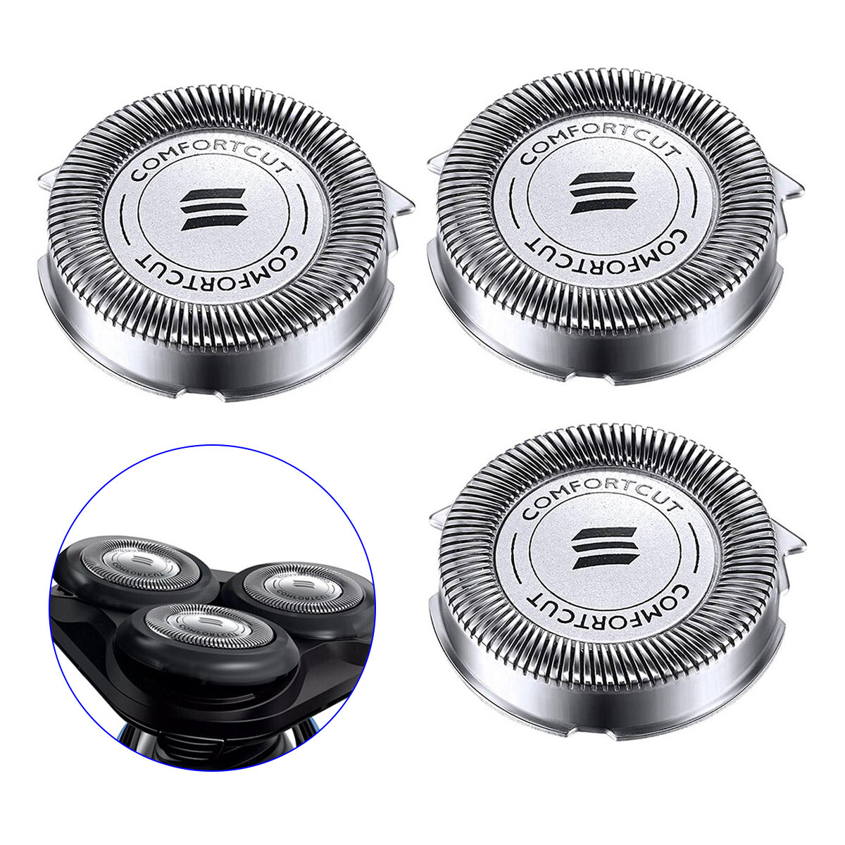 NEW SH30 Replacement Heads for Philips Norelco Series 3000 2000 1000 SH30 Blades