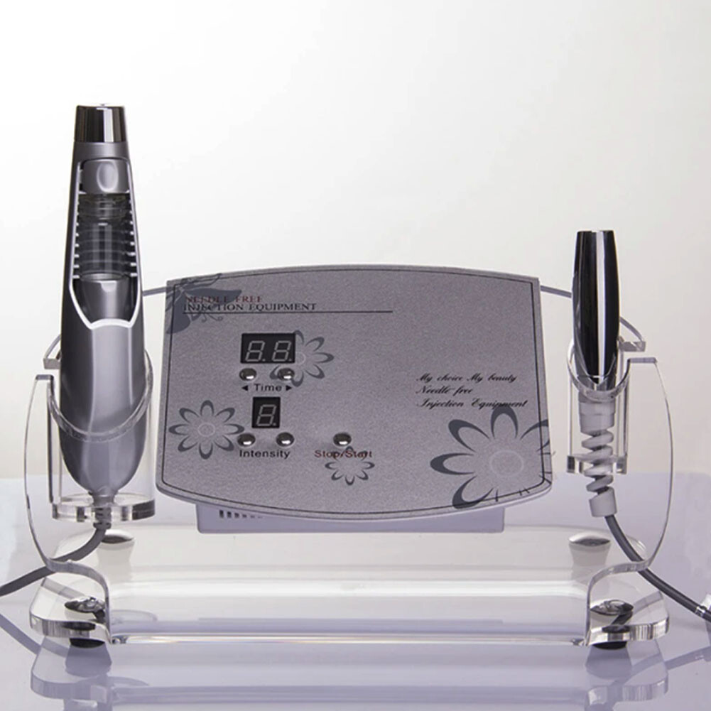 Electroporation Device Therapy Needle Free Mesotherapy With 2 Handle For Beauty