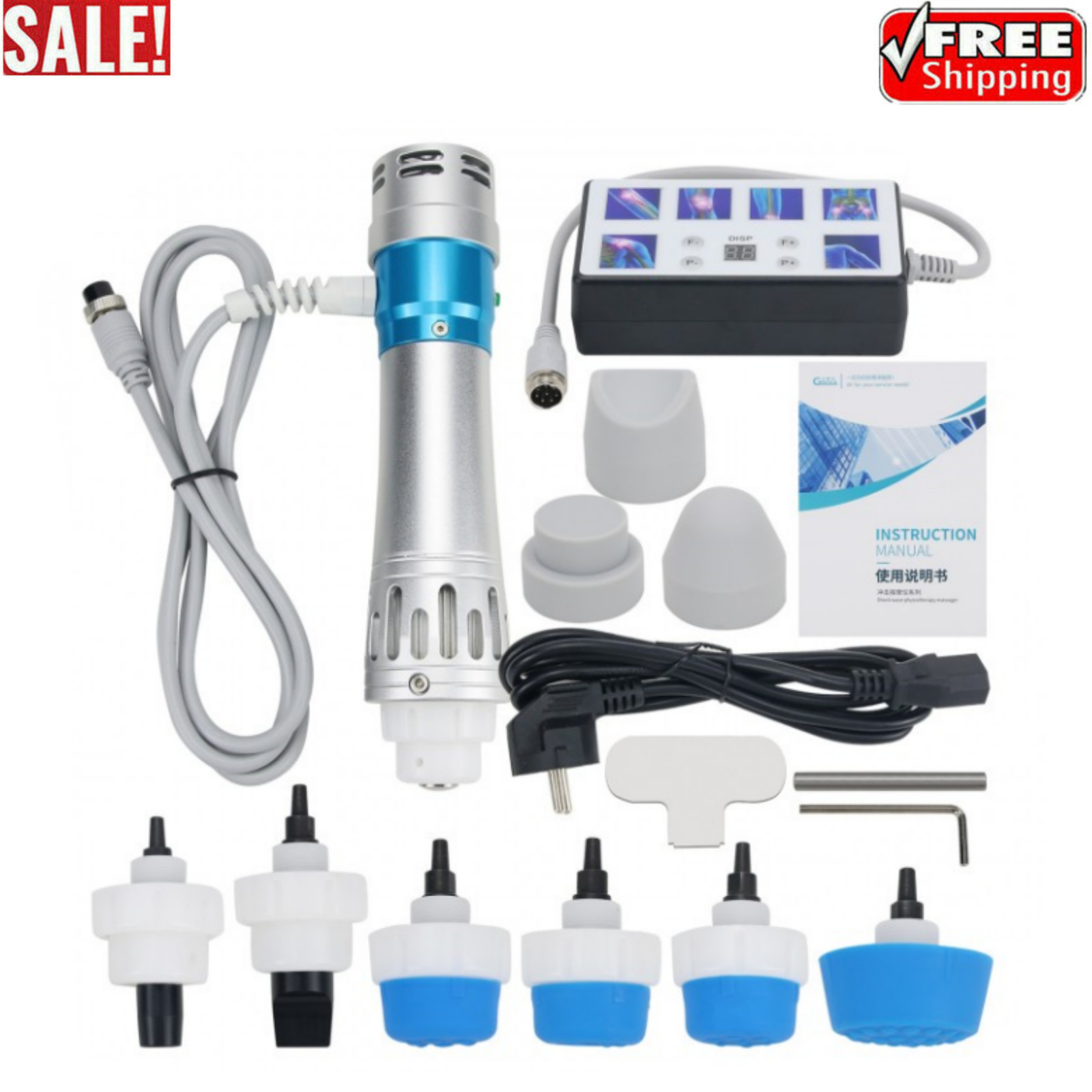 CTLNHA HL.3621 Shock Wave Therapy Shock Wave Machine ED Massager w/ Storage Bag