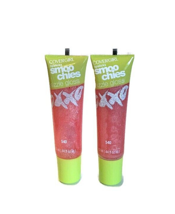 2 COVERGIRL Smoochies Lipslicks LIP GLOSSES ~ HOT STUFF #540 ~ NEW