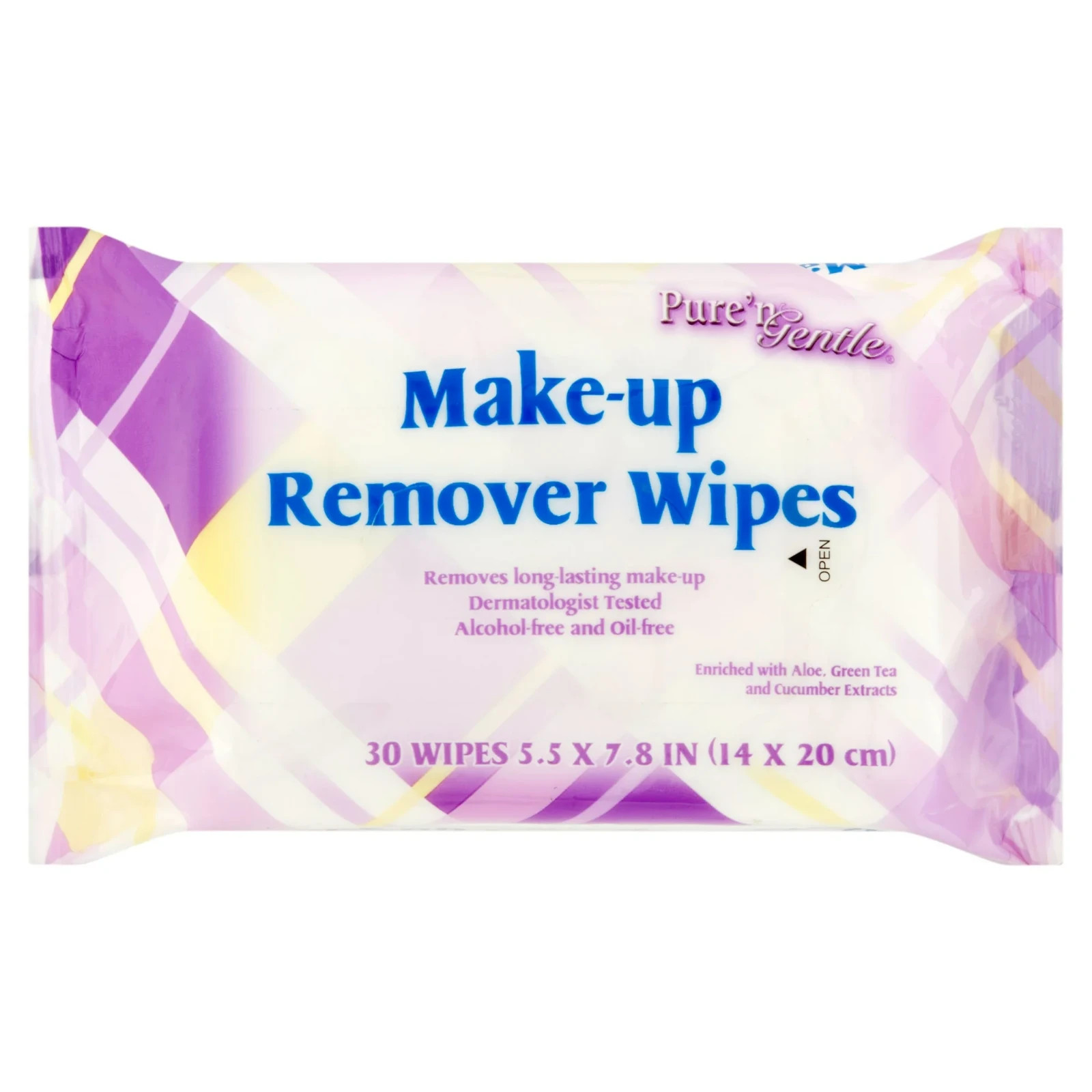 Gentle Makeup Remover Wipes – 30 Count, Hypoallergenic & Oil-Free