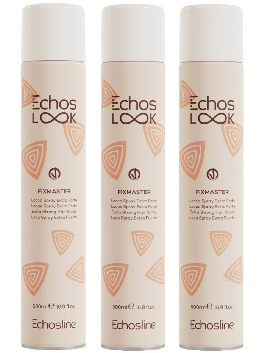 3 PIECES ECHOS FIXMASTER EXTRA STRONG SPRAY LACQUER 500ML ECHOSLINE