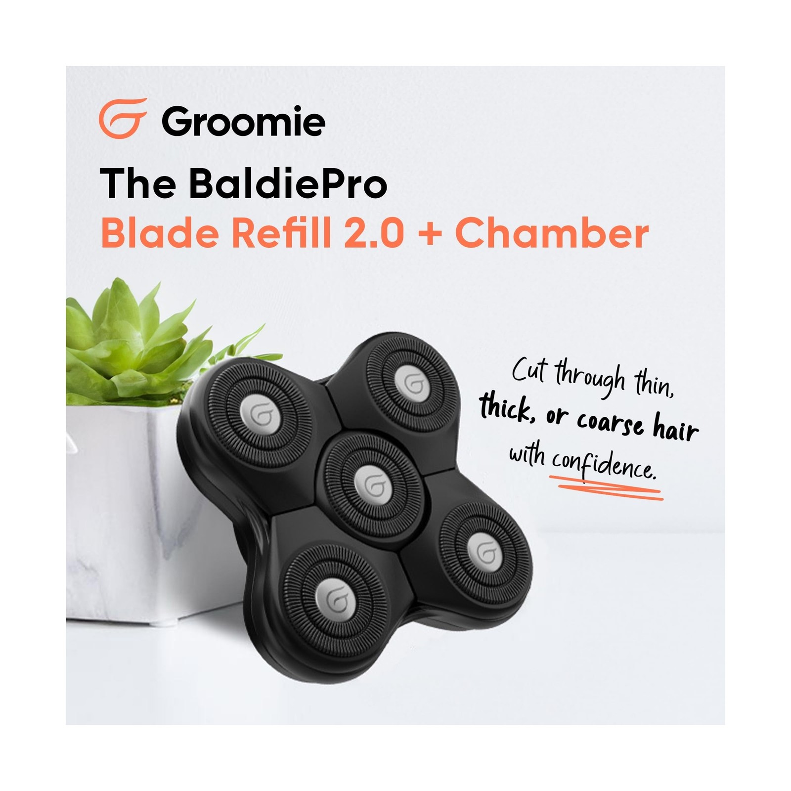 BaldiePro Blade Refill 2.0 + Chamber – Electric Shaver Replacement … Fast Ship