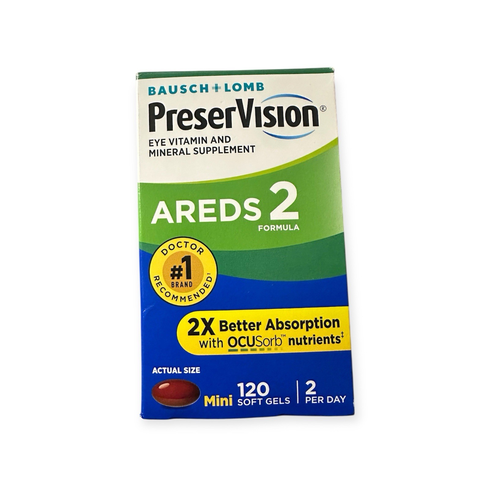 PreserVision Areds 2 Eye Vitamin and Mineral – 120 Softgels EXP 2027+