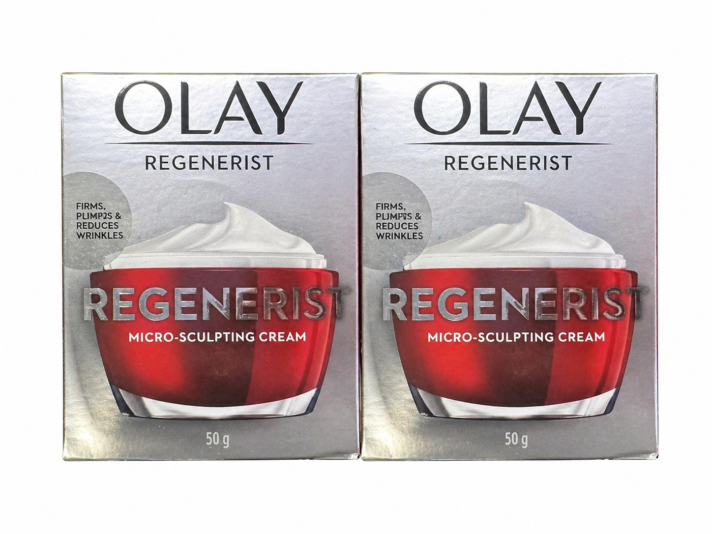 Olay Regenerist Micro-Sculpting Cream Anti Aging Moisturizer 1.7oz (50g) 2 PACK