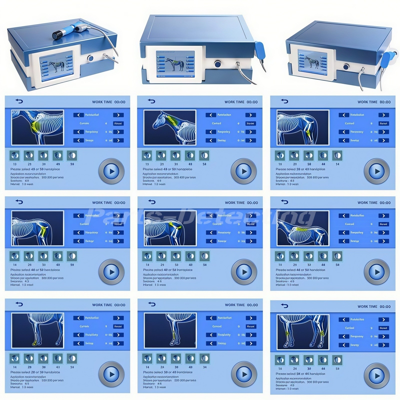 Equine Veterinary Shock Wave Theory Machine Horse Shockwave Therapy Pain Relif