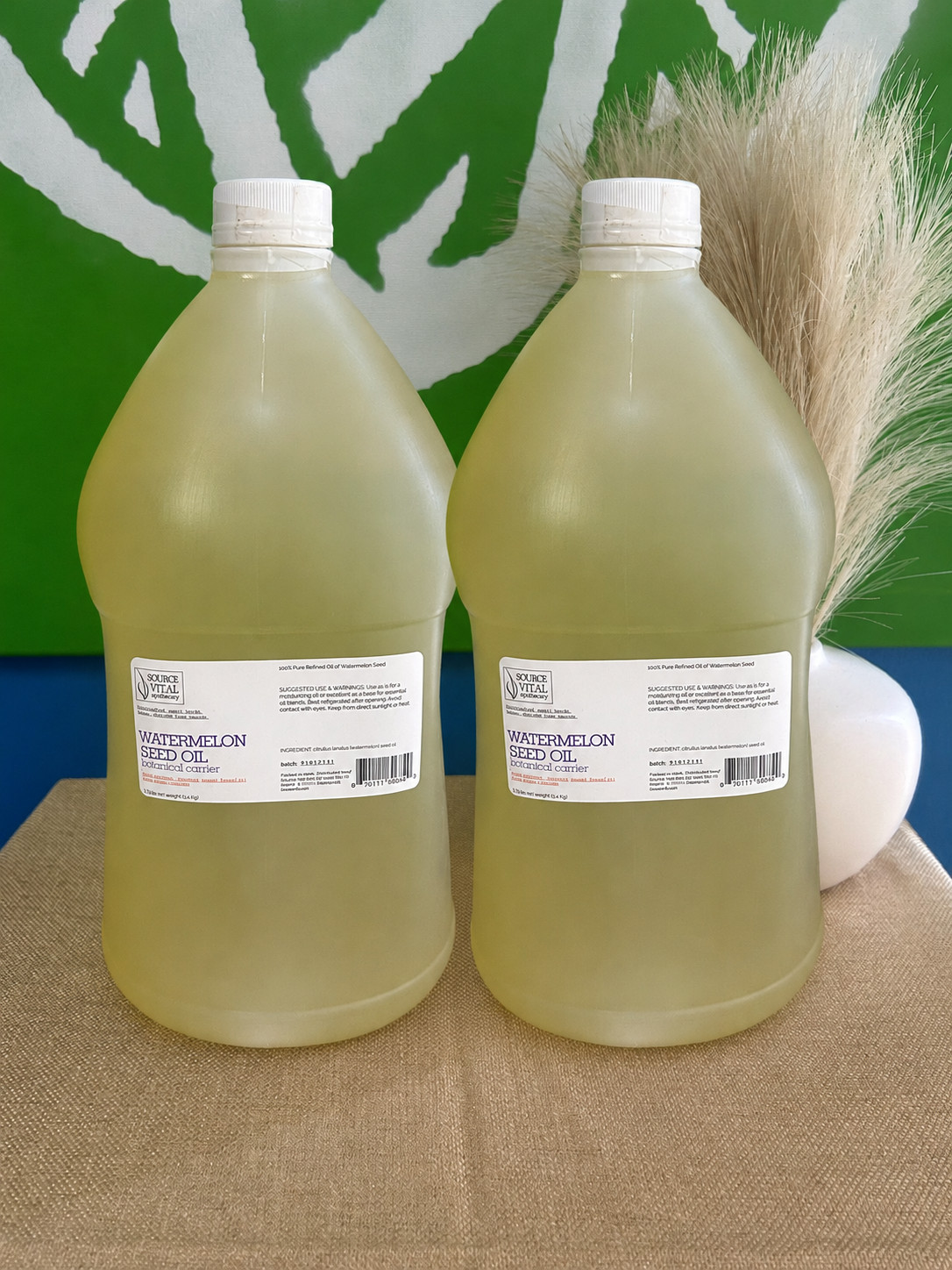Watermelon Seed Oil Refined 2 Gallon (15 lb) Cosmetic Carrier Oil