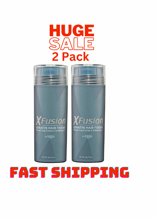 2 XFusion Keratin Hair Fiber Fiber 28g✅Black✅Dark/Med/Light Brown✅Fast Shipping✅