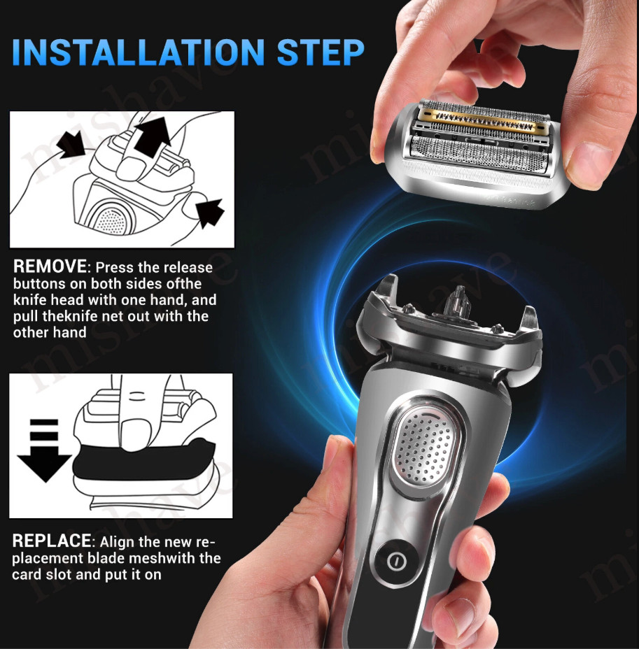 Series 9 Pro 94M Electric Replacement Shaver Head Compatible Series 9 Pro 2-PACK