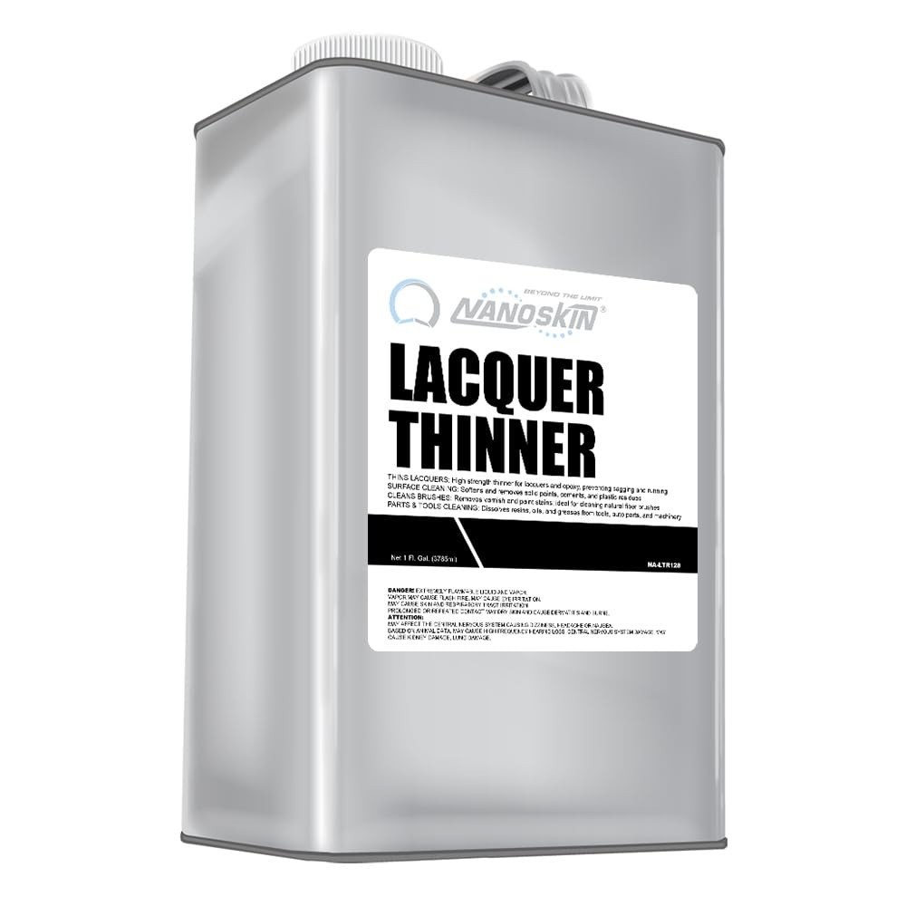 Professional Strength Lacquer Thinner 1 Gallon – Medium-Dry, Cleans Tools & Spra