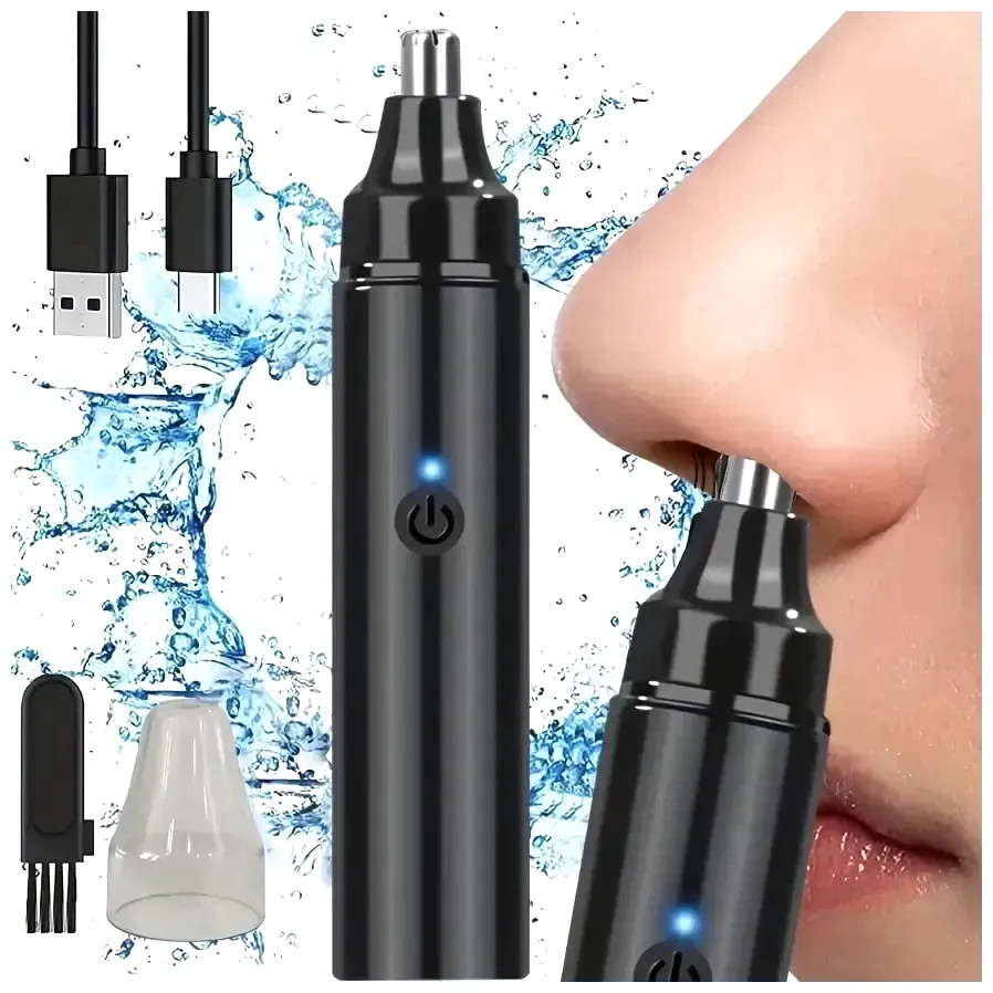 Rechargeable Nose Hair trimmer and Facial Hair remover for Men Nose Hair Shaver