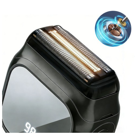 SEVOREN Mini Electric Shaver Portable Waterproof Men’s Foil Razor LED Display