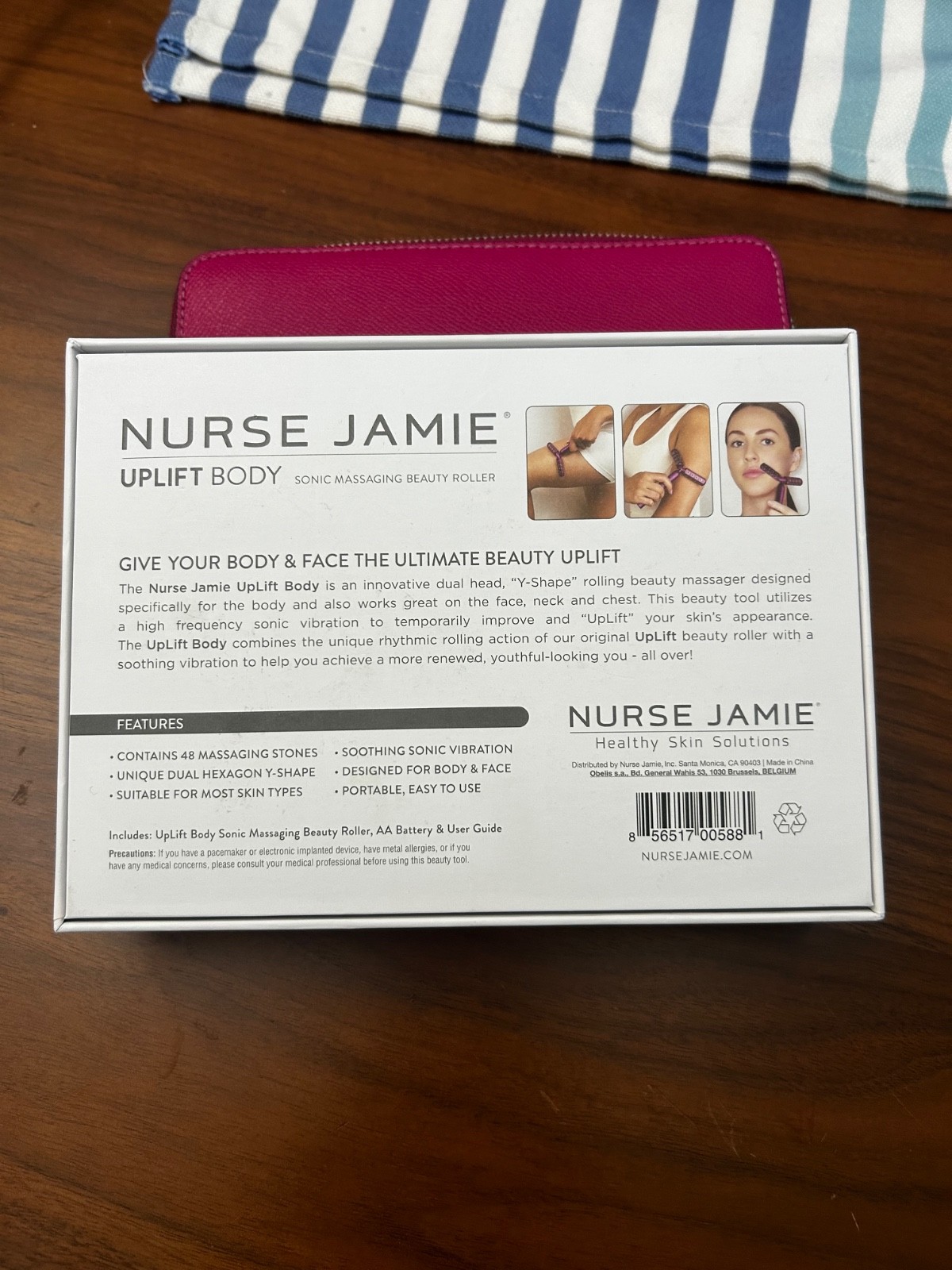 New Nurse Jamie Uplift Body & Face Sonic Massaging Beauty Roller Skin Solutions