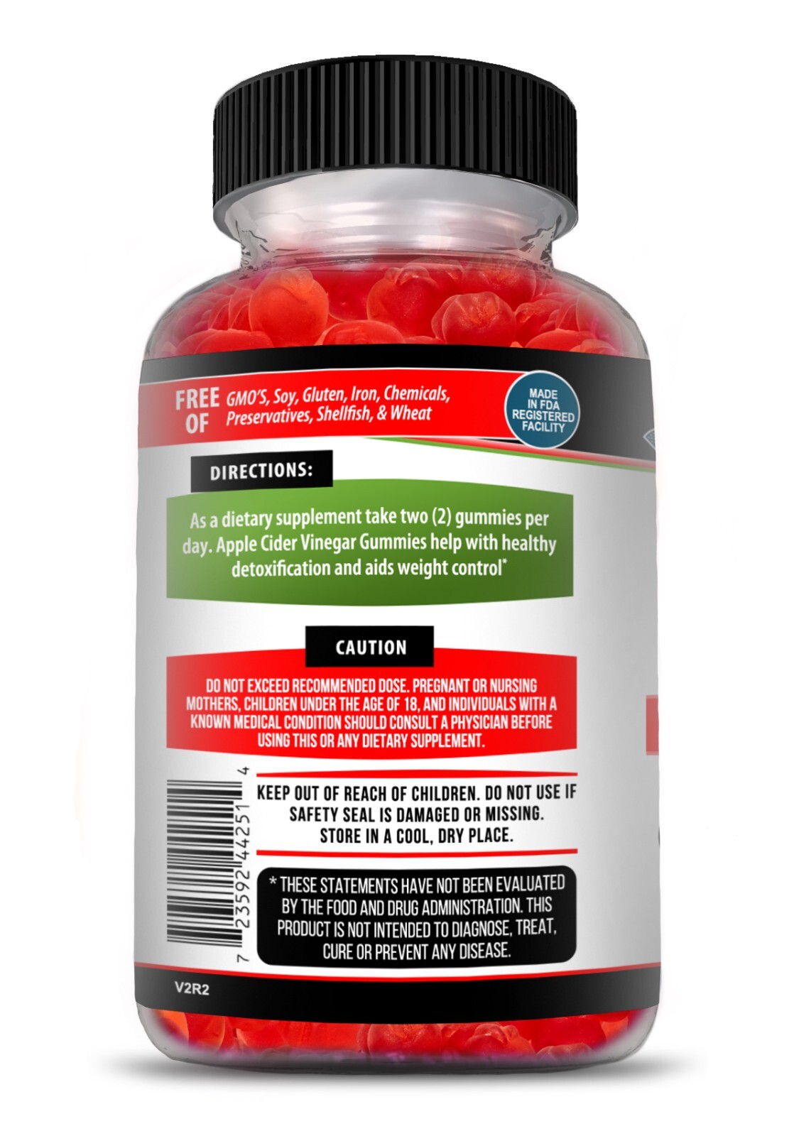 Apple Cider Vinegar Gummies 1000mg for Weight Loss & Cleanse – Compare to Goli