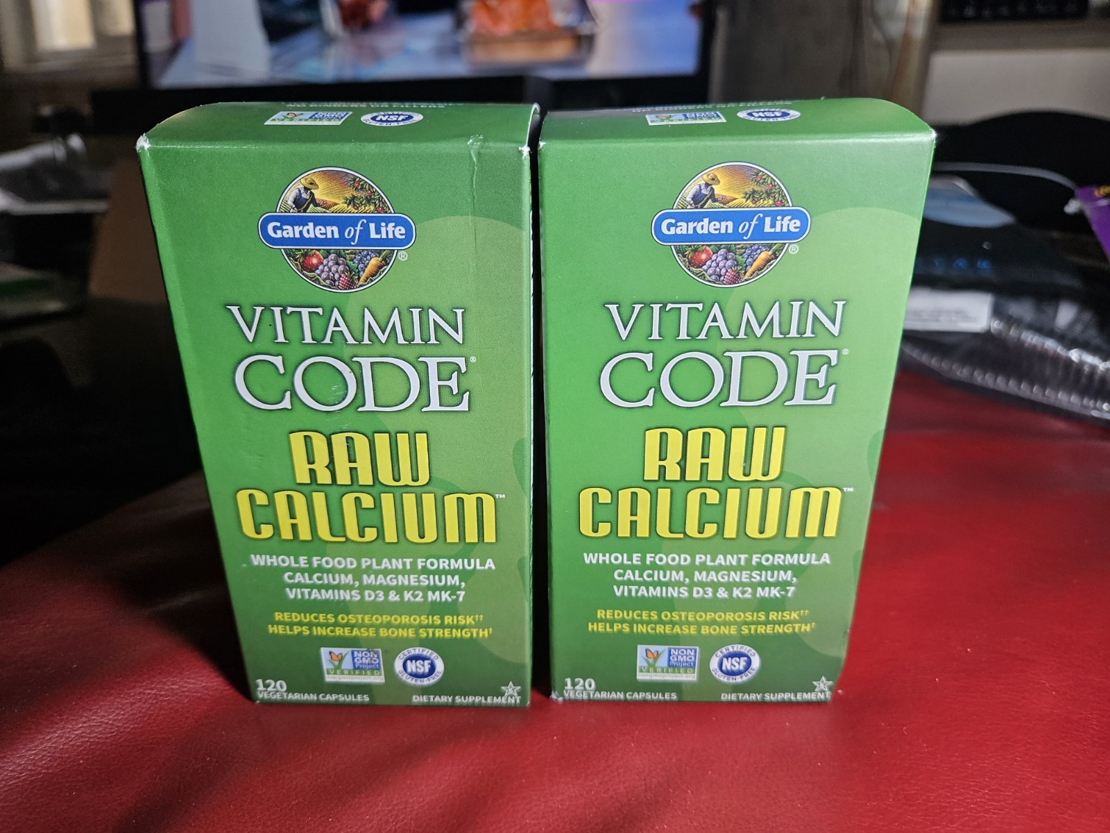 2x Vitamin Code, RAW Calcium, 120 Vegetarian Capsules 12/2026 Bone Health