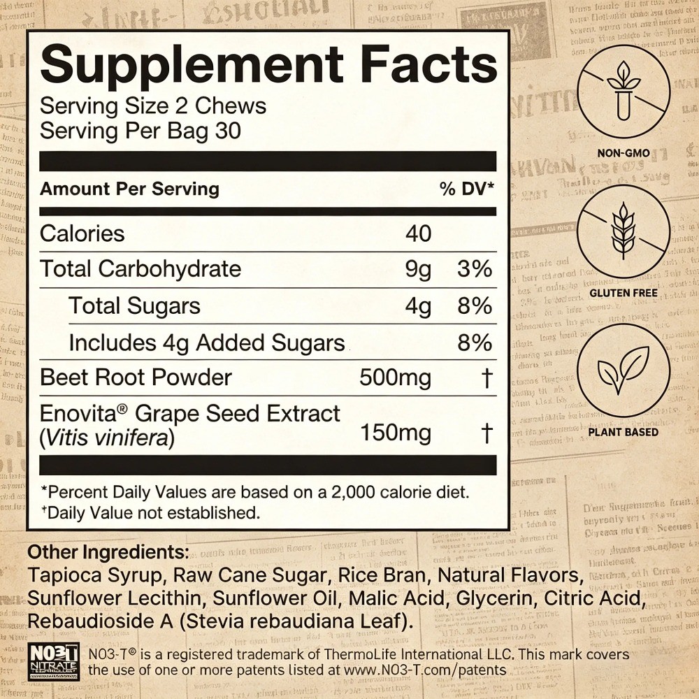 humanN Super Beets –Blood Pressure Support,Nitric Oxide Booster for Heart Health