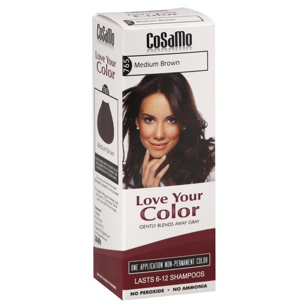 CoSaMo Hair Color #765 Medium Brown – Compares to Clairol Loving Care #765